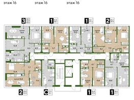 Продается 2-комнатная квартира ЖК DOGMA PARK (Догма парк), литера 2, 58.7 м², 9303950 рублей