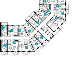 Продается 1-комнатная квартира ЖК Нескучный сад, корпус 2, 40.9  м², 47581030 рублей