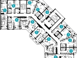 Продается 2-комнатная квартира АО Нескучный сад, корпус 1, 46.4  м², 44522800 рублей