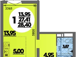 Продается Студия ЖК Город у моря, литера 22, 28.4  м², 6576000 рублей
