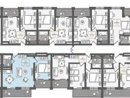 Продается 2-комнатная квартира АО Нескучный сад, корпус 1, 56.9  м², 65109200 рублей