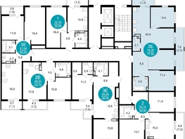Продается 2-комнатная квартира ЖК Лестория, дом 1, 77.8  м², 34538620 рублей