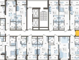 Продается 2-комнатная квартира ЖК Кислород, корпус 1, 51.8 м², 19580400 рублей