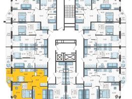 Продается 2-комнатная квартира ЖК Зеленодар, литера 6, 62.5  м², 7426000 рублей