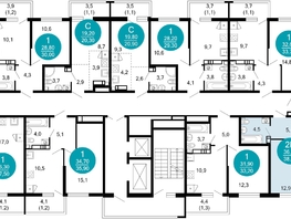 Продается 1-комнатная квартира ЖК Лестория, дом 6, 38.4 м², 17844480 рублей