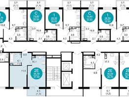 Продается 1-комнатная квартира ЖК Флора, 4 этап, 37  м², 12444400 рублей