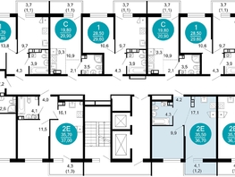 Продается 1-комнатная квартира ЖК Флора, 4 этап, 36.7  м², 12388750 рублей