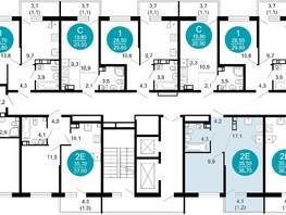 Продается 1-комнатная квартира ЖК Флора, 4 этап, 36.7  м², 13577830 рублей