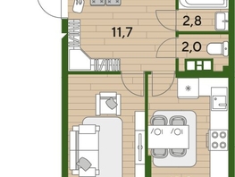 Продается 3-комнатная квартира ЖК DOGMA PARK (Догма парк), литера 22, 75.8  м², 10786340 рублей