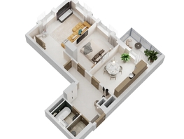 Продается 2-комнатная квартира ЖК Золотой Берег, литер 4, 58.55  м², 12471150 рублей