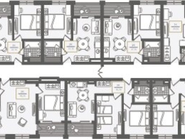 Продается 3-комнатная квартира АО Нескучный сад, корпус 1, 64.5  м², 73962460 рублей