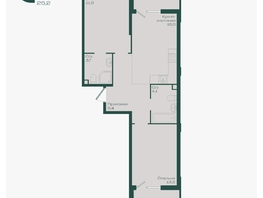 Продается 2-комнатная квартира ЖК Ботаника, литер 1.2, 61.3  м&sup2;, 8618780 рублей