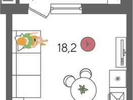 Продается Студия ЖК Рекорд 2, литера 5, 29.3  м&sup2;, 7146270 рублей