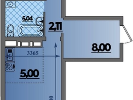 Продается 2-комнатная квартира ЖК Город у моря, литера 23, 47.15  м&sup2;, 8382000 рублей