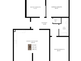 Продается 3-комнатная квартира ЖК Сердце, 126.1  м&sup2;, 50440000 рублей