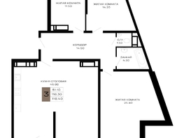 Продается 3-комнатная квартира ЖК Сердце, 118.4  м&sup2;, 47952000 рублей