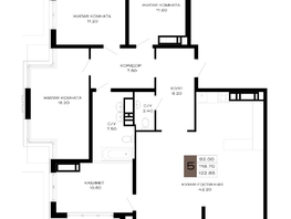 Продается 5-комнатная квартира ЖК Сердце, 122.85  м&sup2;, 49754250 рублей