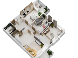 Продается 3-комнатная квартира ЖК Золотой Берег, литер 5, 82.79  м&sup2;, 14604156 рублей