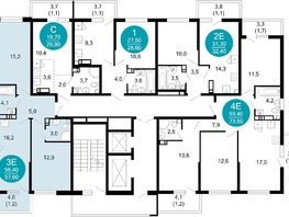 Продается 2-комнатная квартира ЖК Лестория, дом 5, 57.6  м&sup2;, 21305026 рублей
