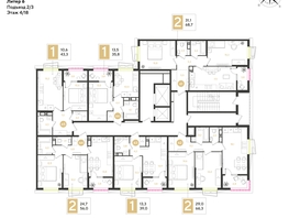Продается 1-комнатная квартира ЖК РИДЗ, литер 6, 43.3  м&sup2;, 8517110 рублей