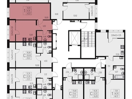 Продается 1-комнатная квартира ЖК Атаманский сад, литер 1, 43.57  м&sup2;, 6536000 рублей