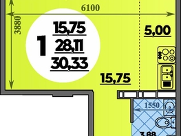 Продается Студия ЖК Восточный, литера 42, 30.33  м&sup2;, 4563999 рублей