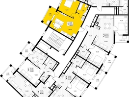 Продается 1-комнатная квартира ЖК Кипарис, литер 6, 42.9  м&sup2;, 14800500 рублей