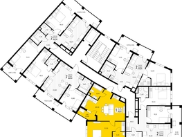 Продается 1-комнатная квартира ЖК Кипарис, литер 8, 52.1  м&sup2;, 17974500 рублей