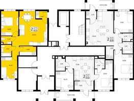 Продается 2-комнатная квартира ЖК Кипарис, литер 7, 65.2  м&sup2;, 19886000 рублей