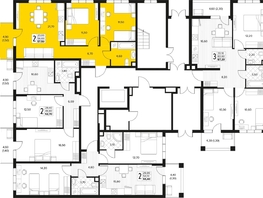 Продается 2-комнатная квартира ЖК Кипарис, литер 7, 57.5  м&sup2;, 17537500 рублей