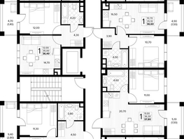 Продается 1-комнатная квартира ЖК Кипарис, литер 7, 42.4  м&sup2;, 14628000 рублей