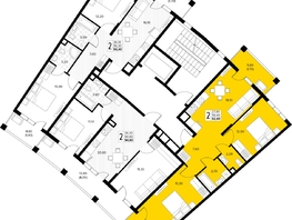 Продается 2-комнатная квартира ЖК Кипарис, литер 7, 62.4  м&sup2;, 19032000 рублей
