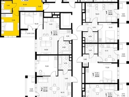 Продается 2-комнатная квартира ЖК Кипарис, литер 7, 60  м&sup2;, 18300000 рублей