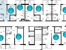 Продается 1-комнатная квартира ЖК Лестория, дом 6, 30  м&sup2;, 14744360 рублей