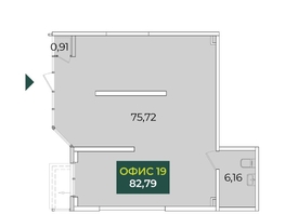 Продается Офис Кирилла Россинского ул, 82.79  м&sup2;, 18213800 рублей