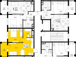 Продается 1-комнатная квартира ЖК Кипарис, литер 8, 37.3  м&sup2;, 14174000 рублей