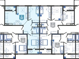 Продается 2-комнатная квартира ЖК Облака-3, дом 1, 67.6  м&sup2;, 12651475 рублей