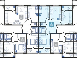 Продается 3-комнатная квартира ЖК Облака-3, дом 1, 68.5  м&sup2;, 12193000 рублей