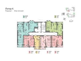 Продается 3-комнатная квартира ЖК Теплые края, литер 4, 84.35  м&sup2;, 8856750 рублей
