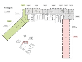 Продается Офис ЖК Теплые края, литер 6, 65.6  м&sup2;, 13776000 рублей