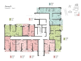 Продается 1-комнатная квартира ЖК Теплые края, литер 9, 40.32  м&sup2;, 5443200 рублей