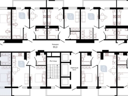 Продается 2-комнатная квартира ЖК Отражение, 2 очередь литера 3, 69.1  м&sup2;, 10296296 рублей