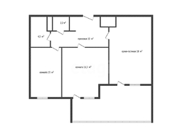 Продается 2-комнатная квартира Ветеранов ул, 61.9  м&sup2;, 5850000 рублей