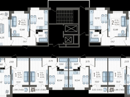 Продается 2-комнатная квартира ЖК Смородина, литера 20, 51.79  м&sup2;, 6732700 рублей