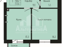 Продается 1-комнатная квартира Орджоникидзе ул, 53.6  м&sup2;, 11340000 рублей