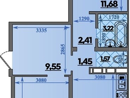 Продается 2-комнатная квартира ЖК Суворовский, литера 2, 64.95  м&sup2;, 7409999 рублей