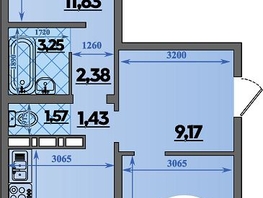 Продается 2-комнатная квартира ЖК Суворовский, литера 6, 64.53  м&sup2;, 7491933 рублей