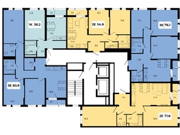 Продается 3-комнатная квартира ЖК Норд-Премьер, корпус 17, 83.9  м&sup2;, 10235800 рублей