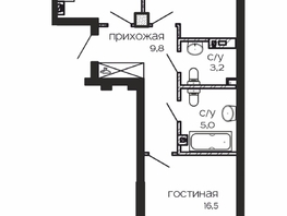 Продается 2-комнатная квартира ЖК Театрал, 70.7  м&sup2;, 17180100 рублей