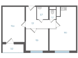 Продается 2-комнатная квартира ЖК Левенцовка Парк, литер 8-14, 57.1  м&sup2;, 8622100 рублей